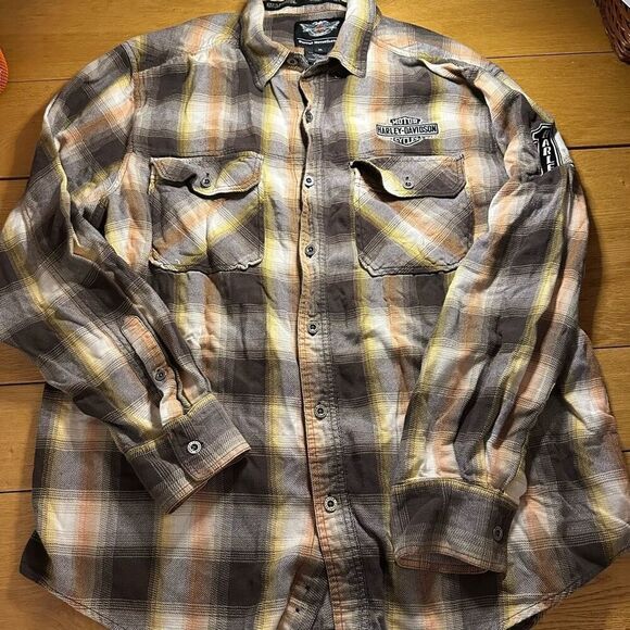 Harley Davidson flannel x large men’s - Picture 1 of 9